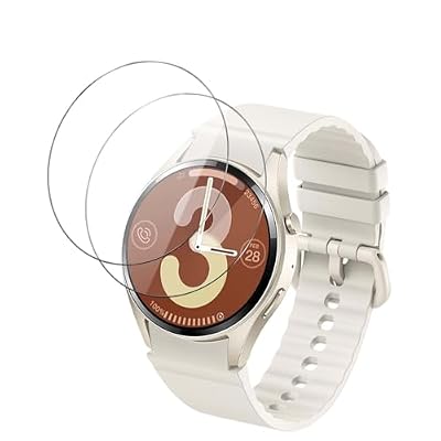 YAJOJO 2 Pack Screen Protector for KACUBAKU G65 Smart Watch 1.26 inch, 9H Hardness Tempered Glass for KACUBAKU G65 SmartWatch, 2.5D Round Edge,Anti-Scratch, Bubble Free, HD Clarity