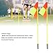 Soccer Field Corner Flags, 4pcs Square Flags, 4pcs 2 Section 1.5m Soccer Poles Soccer Equipment, Corner Flags for Soccer Field, Soccer Poles for Training