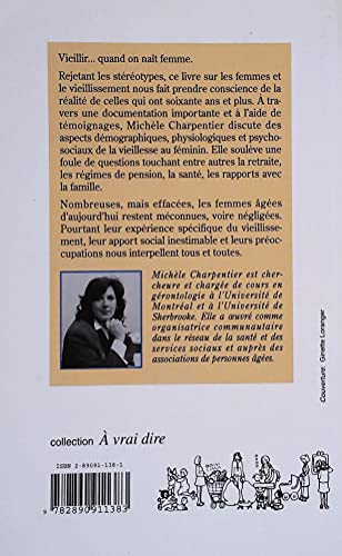 Condition Feminine et Vieillissement [French] 2890911381 Book Cover