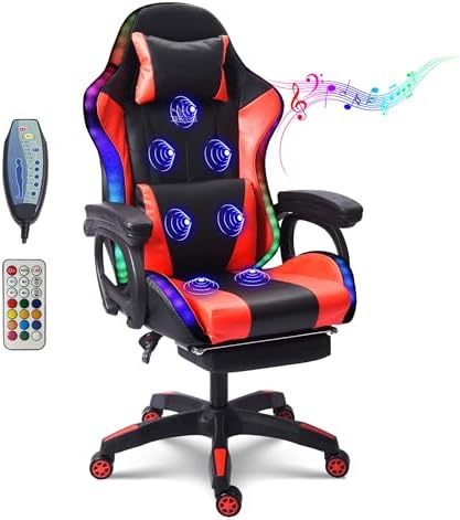 RGB Massage Gaming Chair