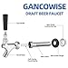 GANCOWISE Dual Tap Kegerator Door Mount Conversion Kit with Dual Gauge CGA-320 Regulator & D-System Keg Coupler for Bars, Pubs, and Restaurants (CO2 Tank Not Included)