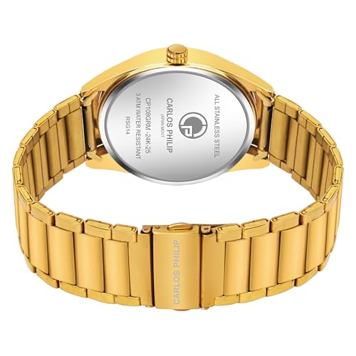Image of Carlos Philip Axis Series Luxury Analog Watch for Men | Stainless Steel Strap | Japanese Miyota Movement | Stylish Water-Resistant Classic Timepiece