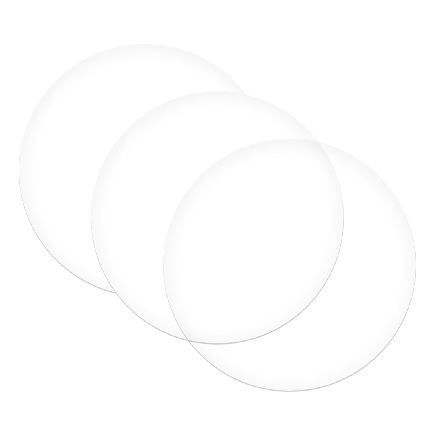3pcs Acrylic Discs for Boys and Girls DIY Crafts Round Blanks for Art Projects Cake Bases and Creative Accessories
