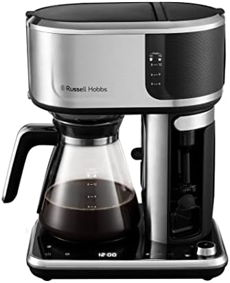 Russell Hobbs 26230 Attentiv Coffee Maker - Filter Coffee Machine with Cold Brew Function, Milk Frother and Touch Screen Controls