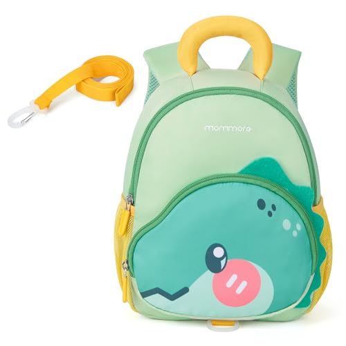 Mommore Toddler Dinosaur Backpack with Leash & Chest Buckle