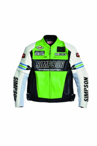 Amazon | [シンプソン] パンチングフェイクレザージャケット LimeGreen