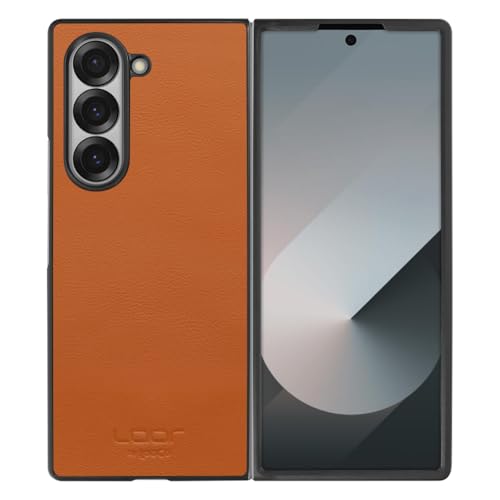 LOOF BASIC-SHELL Galaxy Z Fold6 / SC-55E / SCG28 �P�[�X �w�ʃP�[�X �J�o�[ �X�}�z�P�[�X �{�v �V�F�� ���^ ���U�[ Leather [�L������]