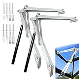 XISOCO 2PCS Greenhouse Window Opener, Auto Vent Opener, Solar Sensitive Automatic Roof Vent Opener, Solar Heat Hothouse Roof Vent Kit, Greenhouse Supplies, Dual Spring Up to 30lbs
