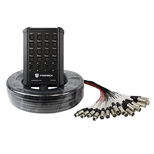 PRORECK 16-Channel Low Profile XLR Send Circuit Board Snake Cables,