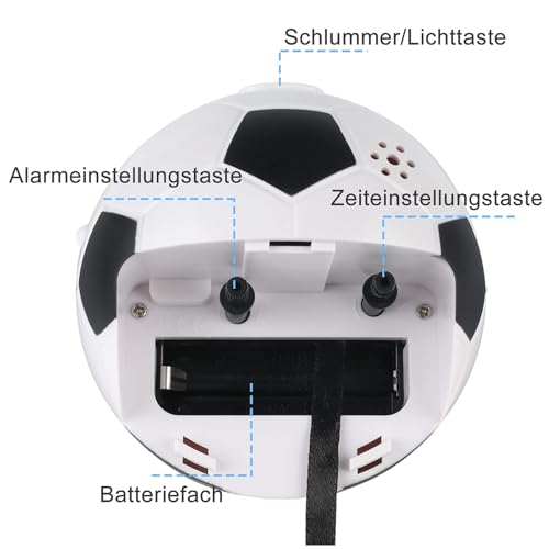 Geräuschloser Edillas Kinderwecker mit Nachtlicht und Schlummerfunktion