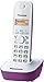 Produktbild Panasonic KX-TG1611FRF DECT-Schnurlostelefon ohne Anrufbeantworter, Violett/Weiß