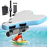 ➤[BATTERIA A LUNGA DURATA DA 16000 MAH] Lo scooter subacqueo per bodyboard con batteria ricaricabile offre da 35 a 160 minuti di autonomia continua, perfetto per lunghe sessioni di snorkeling, feste in piscina in famiglia o esplorazioni costiere che durano tutto il giorno. Nessuna interruzione, solo divertimento acquatico senza sosta per adulti e bambini.