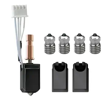 Upgraded Kobra S1 Ceramic Hotend Kit,24V 48W Rapid Heating Print Head Hot End High Thermal Conductivity with 0.2/0.4/0.6/0.8mm Bimetal Nozzle for Anycubic Kobra S1 Combo/ACE Pro