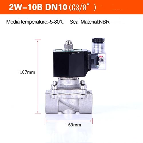 Électrovanne DN10 3/8 anti fuite pour couper eau et gaz - 4
