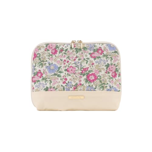 [ アフタヌーンティー リビング ] AfternoonTea LIVING ポーチ JU04 仕切り付きポーチ/リバティプリント アイボリー