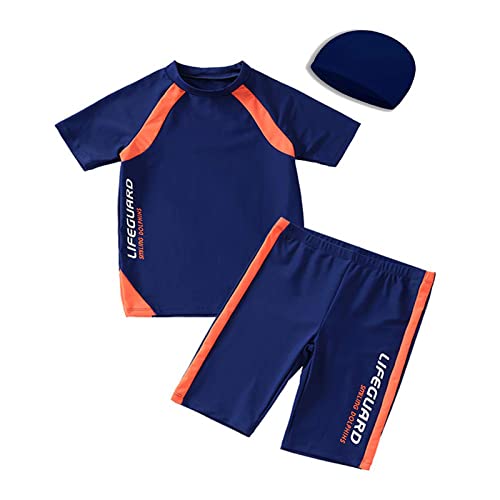 Maillots de bain pour garçons anti-UV protégeant la peau sensible des enfants avec bonnet