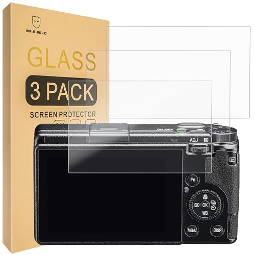 Mr.Shield Screen Protector Compatible with Ricoh GR IIIx/GR III [Tempered Glass] [3-PACK] [Japan Glass with 9H Hardness]