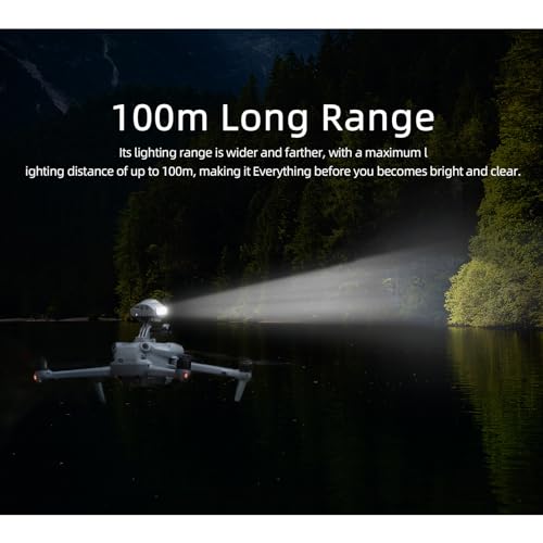 LICHIFIT Searchlights Strobe Light with Drone Mount for DJI Avata 2 Spotlight Floodlight Bracket Support to Mount Night Flight Light to Drone with Action Camera Adapter for Insta360 GO 3S / GO3 - Image 4