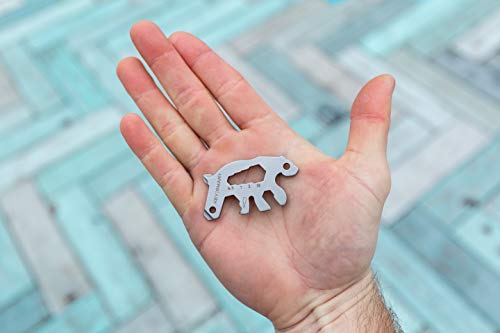 KeySmart AllTul Bear - 4-in-1 Everyday Carry Multi-Purpose Keychain Multitool with Bottle Opener, Wrench, Spoke and Crowbar Ideal Utility Tool for Camping, Fishing and More - Image 6