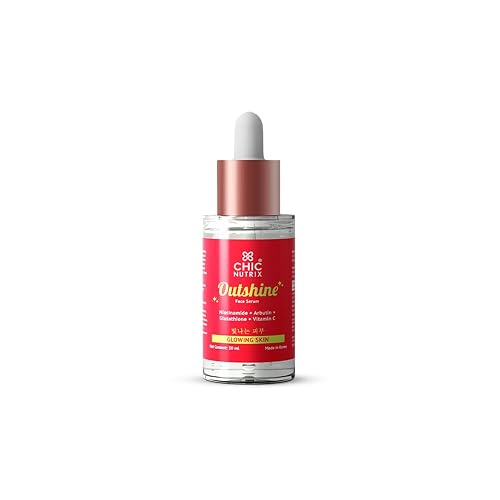 Chicnutrix Outshine – Korean Brightening Face Serum | Made in Korea | 5 Powerful Actives - Niacinamide, Glutathione, Vitamin C | For Pigmentation, Dark Spots & Acne Marks | For All Skin Types