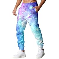 RUMAOZIA Pantalones de chándal para hombre con estampado de