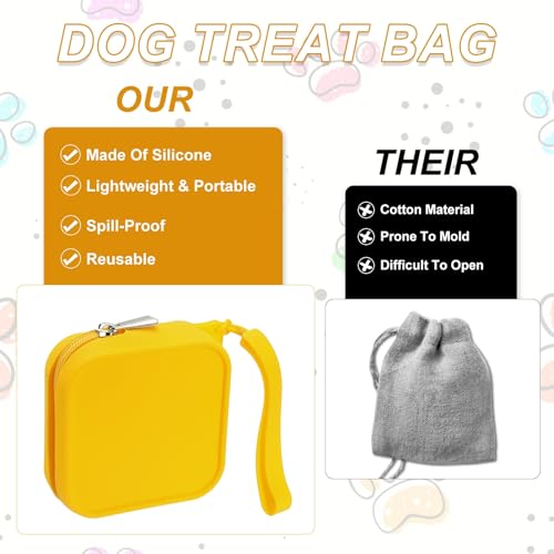 Bolsa de silicona para perros que evita caídas de comida con su cierre automático 5