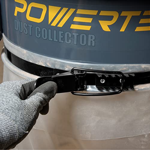 POWERTEC 71734V 14-1/2 Inch Band Clamp for Dust Collector, Fits Delta, JET, Grizzly, Shop Fox, Harbor Freight, and POWERTEC DC1080/ DC1081 by POWERTEC - Used condition - Image 2