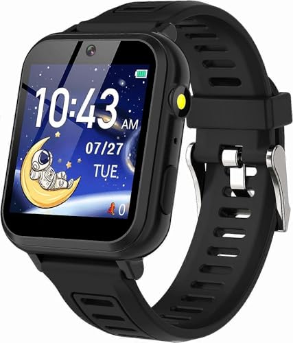 JOYHAPPST Reloj inteligente para niños y niñas, relojes inteligentes para niños con 16 juegos, reproductor de música, cámara, reloj despertador, calculadora, pantalla táctil de 12/24 horas