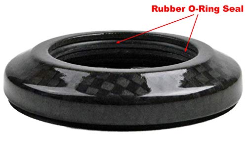 Omni Racer Worlds Lightest Integrated Headset Conical Carbon Spacer 1-1/8" 8Mm Glossy #TOP1
