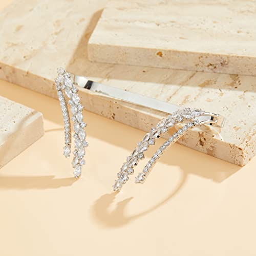 Aprilery Hand Palm Statement Ring For Women, Unique Cz Cubic Zirconia Cocktail Crystal Multiple Finger Rings Opening Adjustable Cuff Bracelet Jewelry Ring Gifts For Women Girls #TOP3