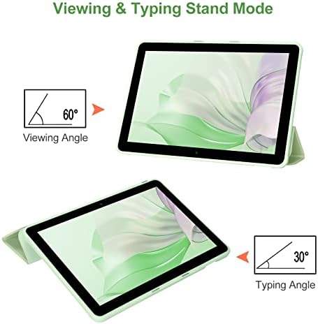 Tablet Case for All New Fire HD 10 and Fire HD 10 Plus (Only Compatible with 11th Generation 2021 Release), Slim Folding Stand Cover with Auto Wake/Sleep(Green)