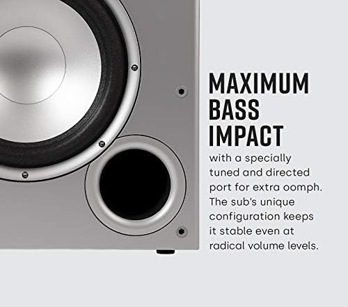 Polk Audio PSW10 10" Powered Subwoofer Home Audio β Power Port Tech, Up to 100 Watts, Big Bass in Compact Design, Easy Setup with Home Theater, Timbre-Matched with Monitor & T-Series Polk Speakers - 2