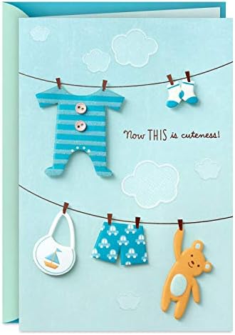 Hallmark Baby Shower Card (Blue, Now This is Cuteness)