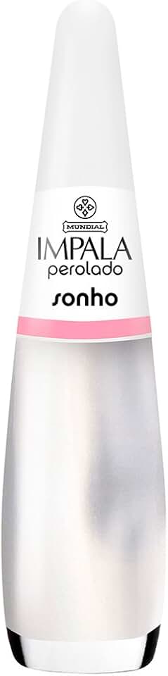 Esmalte Perolado Sonho, Impala Cosmeticos, Branco