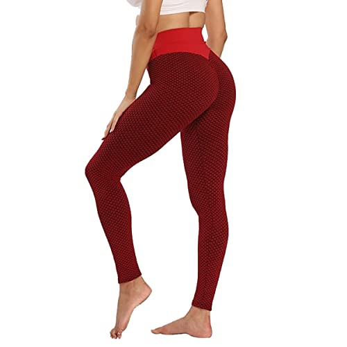 Oubaiyi Leggings Pitillo para Mujer Pantalones de Yoga Deportivos Pantalones Cintura Alta elásticos Pantalones Deportivos E,S