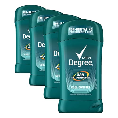 Image of Degree Men Antiperspirant Deodorant Stick Cool Comfort 48 Hour Protection Non Irritating 2.7 oz (Packaging May Vary) (Pack of 4)