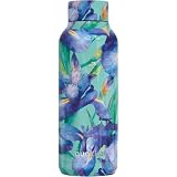 Quokka BOTELLA TERMO ACERO INOXIDABLE SOLID BLUE IRISES 850 ML