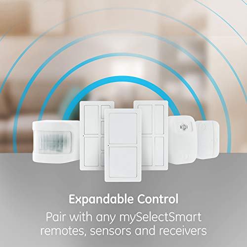 mySelectSmart Lamp Base Lighting Control with Wireless Remote, Screw-in Installation, ON/OFF Control, 80ft. Range, E26 Base, Ideal for Lamps, Fixtures, LED, CFL, 45729
