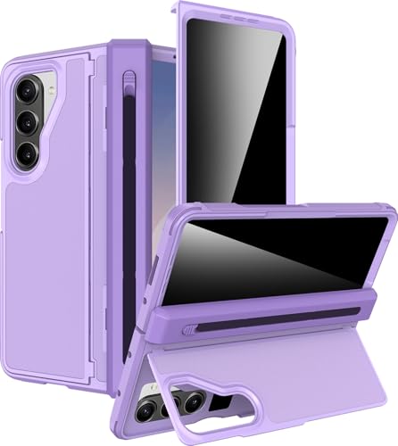 Coque Samsung Z Fold 6 avec stylo S et béquille intégrée Miimall Violet