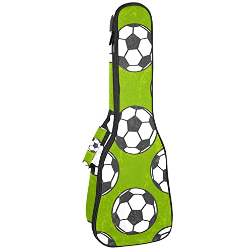 Sac à dos pour ukulélé de concert et soprano vert motif football