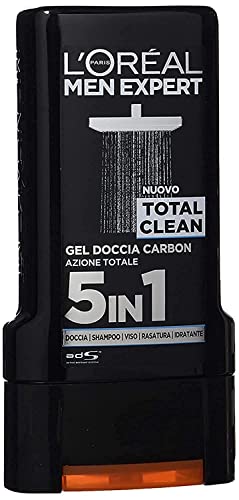 Men expert gel de ducha 300 ml. Pure carbon clean 5 en 1.