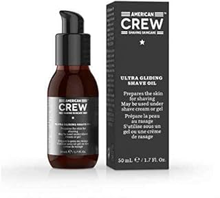 American Crew Ultra Gliding Shave Oil, Nourishes & Softens Beard Hair (50ml) Irritation Preventing Formula, Grooming for Men