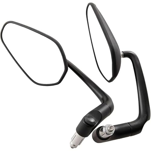 �o�C�N �~���[ �p �X�g���[�g �p �o�C�N �p �X�N�[�^�[�A���~���j�o�[�T���I�[�g�o�C7/8 "�~���[�r���[CNC�G���h�n���h���o�[�~���[ �o�C�N�~���[ �܂肽����(Black)