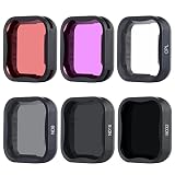 YALLSAME ND-Filter/Tauchfilter für GoPro Hero 7 6 5 mit ND8 ND16 ND32 CPL Color Magenta Red Filter Ideal für Standard-Tagesfotografie und Schnorchelobjektiv-Filterset Zubehör für GoPro 5 6 7