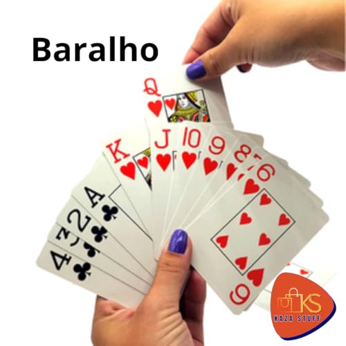 Kit Brinquedos - 6x1 - Pega vareta, Pião, Cubo, Dominó, Baralho, Dama/Trilha