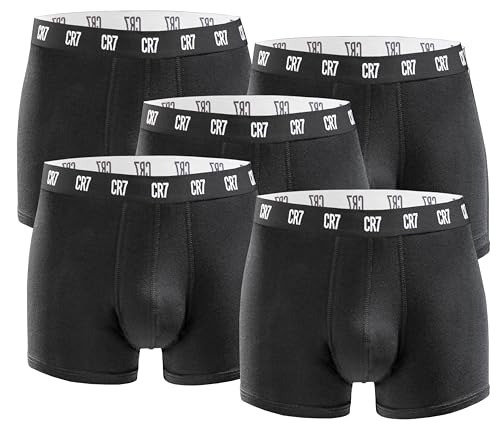 CR7-5er Pack Boxershorts Trunk Herren - by Cristiano Ronaldo - Black - Gr. L