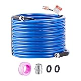 VEVOR 100ft Heated Water Hose for RV, Heated Drinking Water Hose Antifreeze to -45°F, Automatic Self-regulating, 5/8' I.D. with 3/4' GHT Adapter, Lead and BPA Free