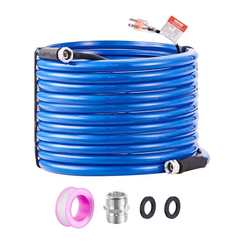VEVOR 100ft Heated Water Hose for RV, Heated Drinking Water Hose Antifreeze to -45°F, Automatic Self-regulating, 5/8" I.D. with 3/4" GHT Adapter, Lead and BPA Free by VEVOR - Used condition - US$76.59