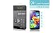 iFlash® Premium Tempered Glass Screen Protector: Crystal Clear & Bubble Free 0.3mm thickness edition - For Samsung Galaxy S5/i9700 - Retail Packaging