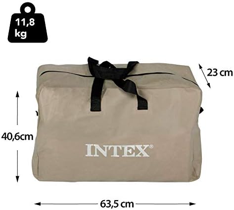 Intex Challenger Kayak, Man Inflatable Canoe with Aluminum Oars and Hand Pump